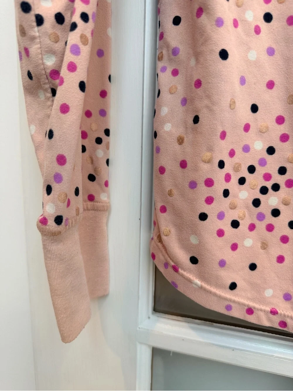 kate spade New York Festive Confetti Dot Pajama Top In Pink Polka Dot Size S